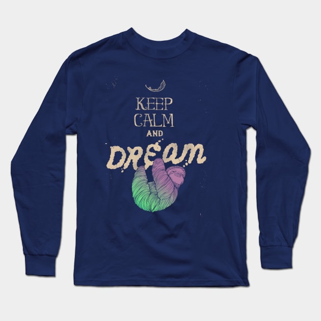 Keep calm tee Long Sleeve T-Shirt by huebucket